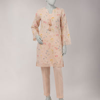 Lawn Multicolor Unstitched Suit - J. Junaid Jamshed