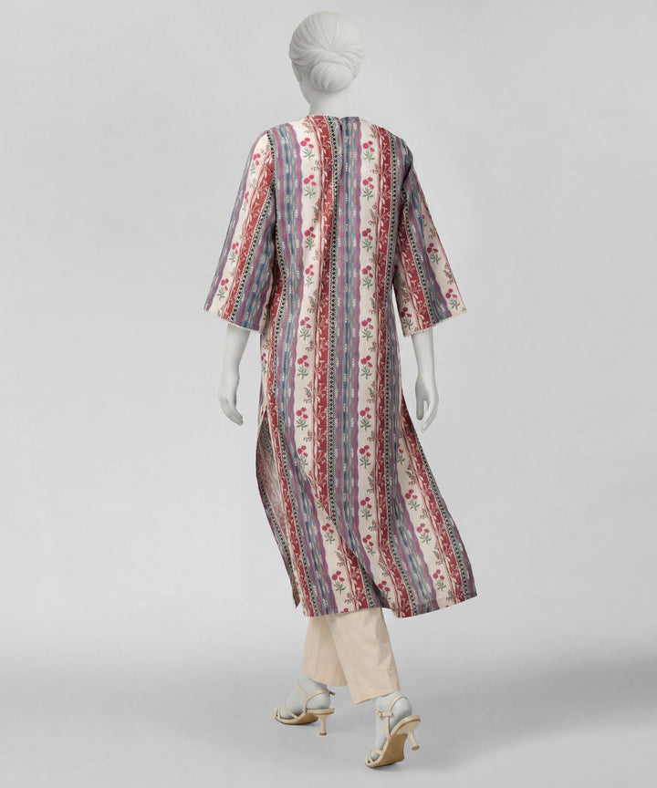 Lawn Multicolor Stitched Suit - J. Junaid Jamshed