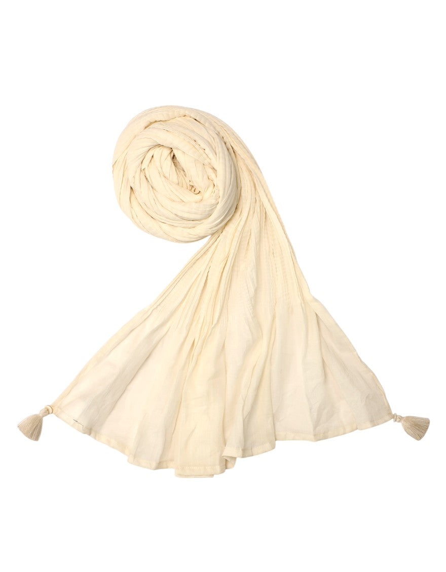 Off White Dupatta - J. Junaid Jamshed