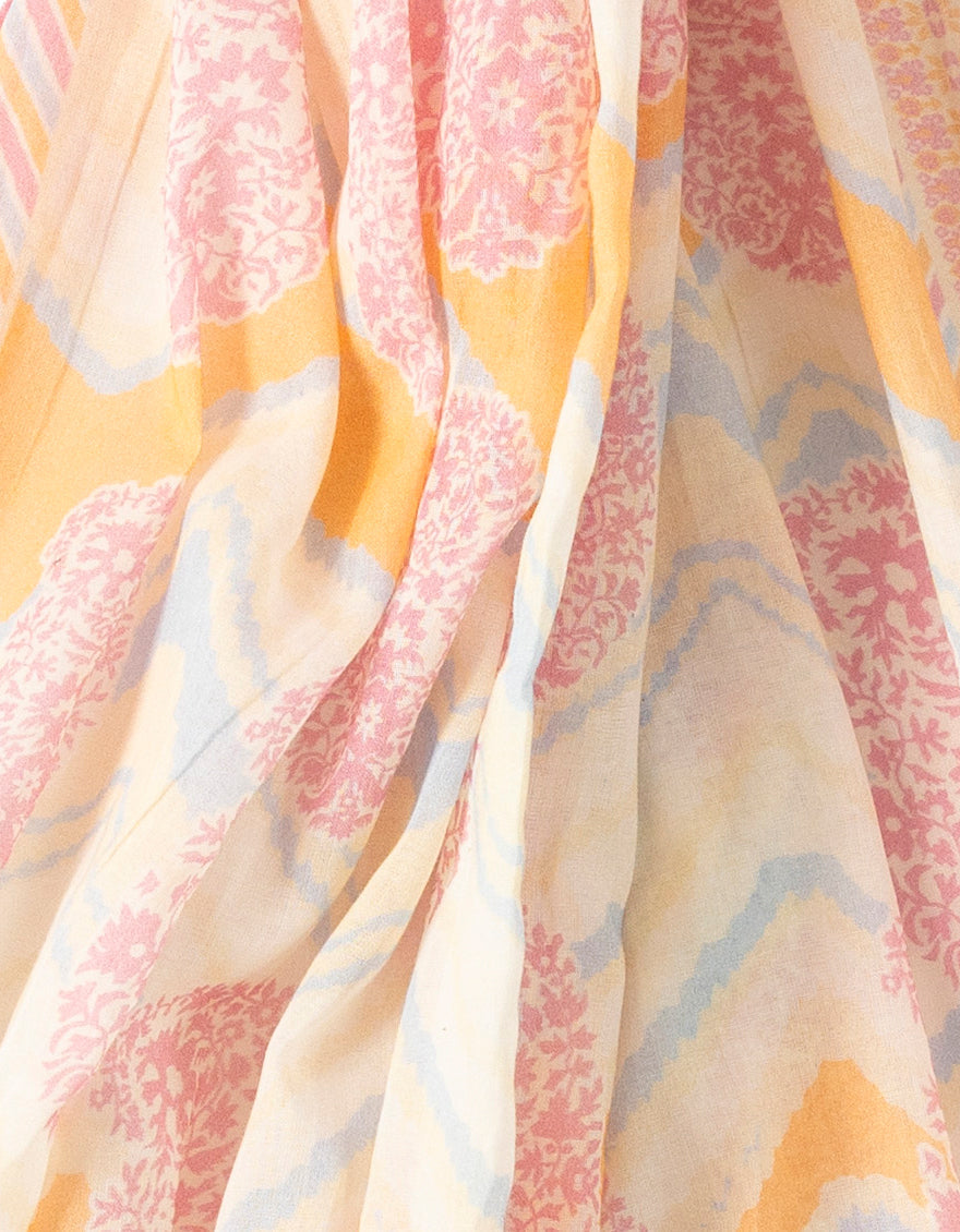 Lawn Multicolor Dupatta - J. Junaid Jamshed