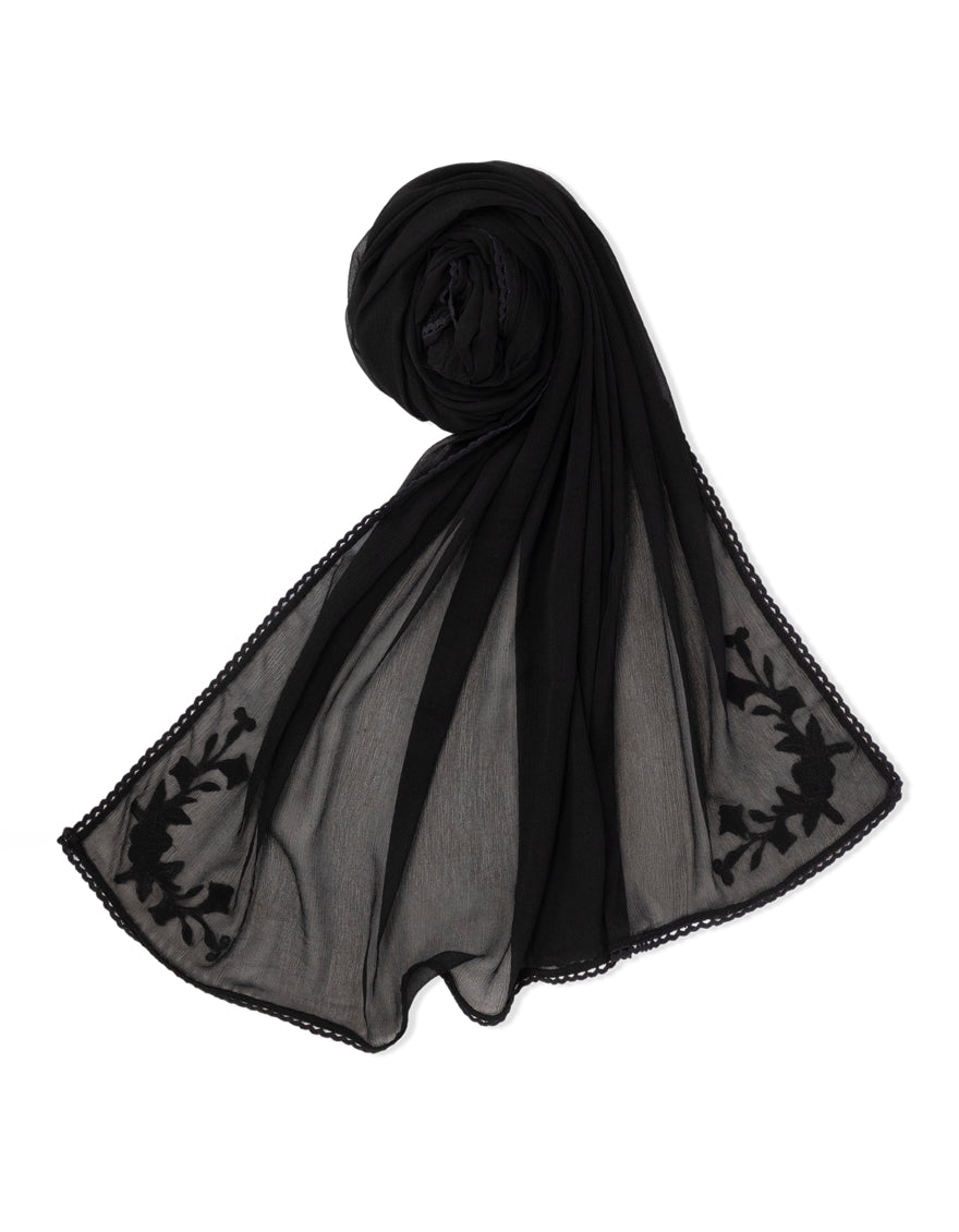 Black Dupatta - J. Junaid Jamshed
