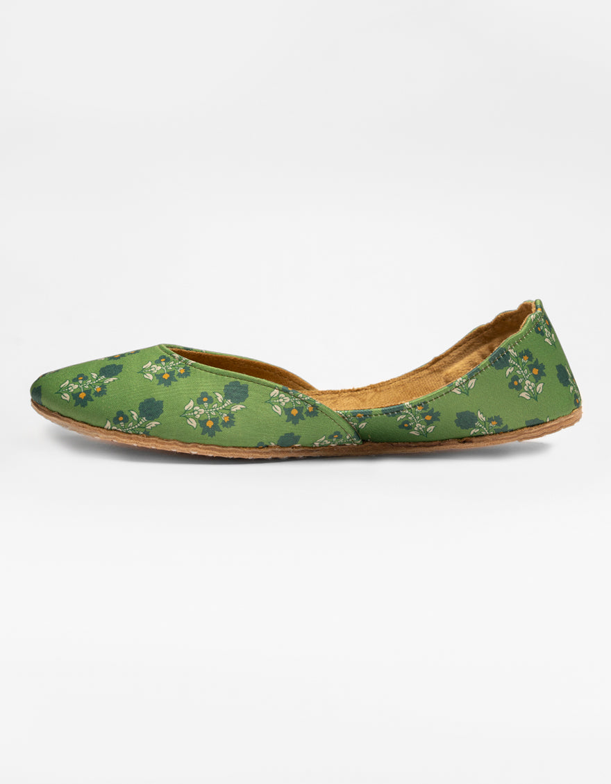 Silk Green Chappal - J. Junaid Jamshed