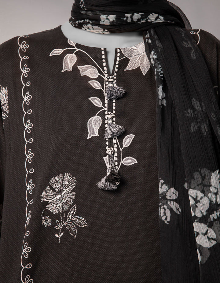 Lawn Multicolor Unstitched Suit - J. Junaid Jamshed