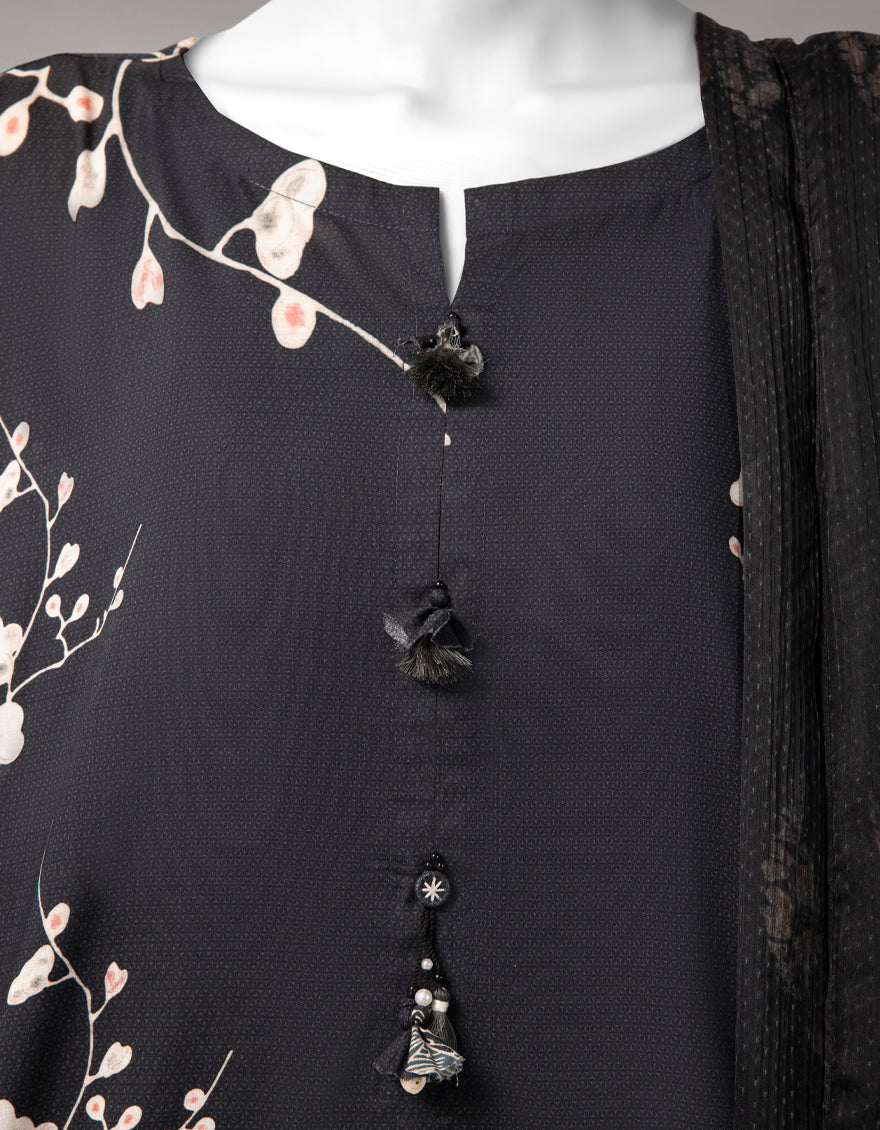 Lawn Multicolor Unstitched Suit - J. Junaid Jamshed