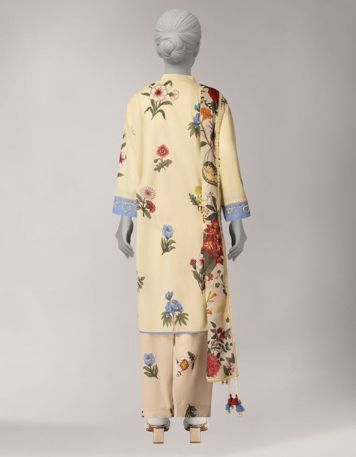 Cotton Viscose Multicolor Unstitched Suit - J. Junaid Jamshed