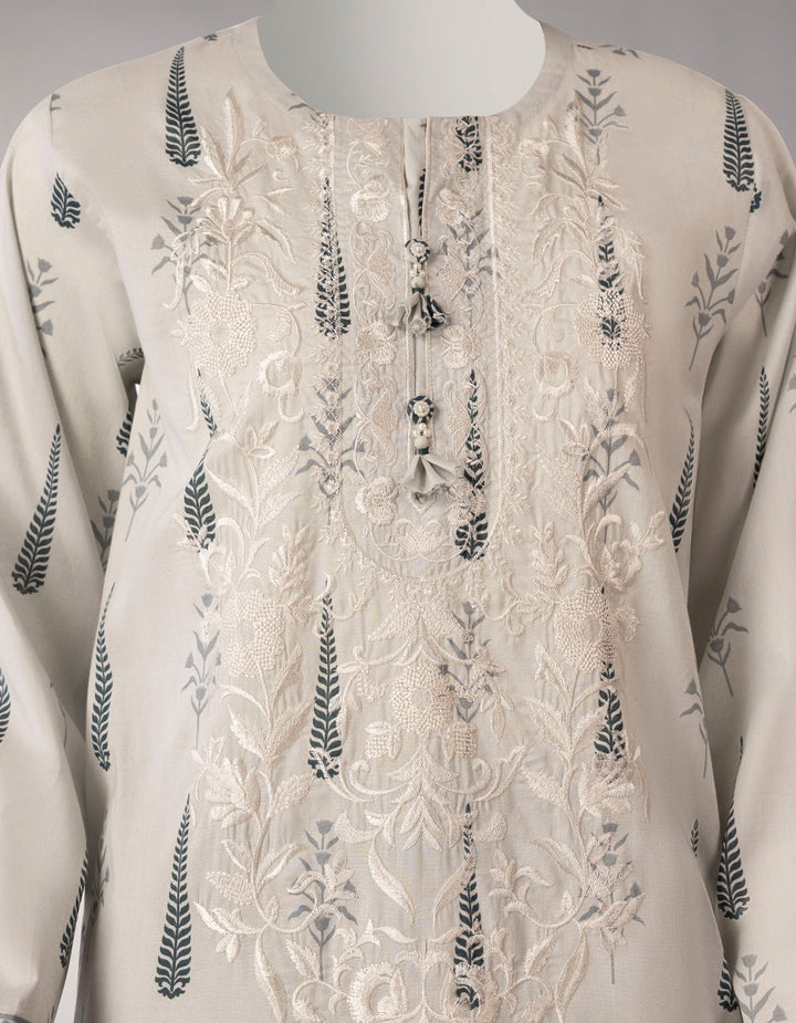 Lawn Multicolor Unstitched Suit - J. Junaid Jamshed