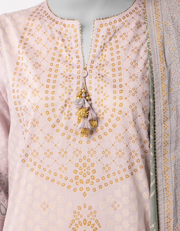 Lawn Multicolor Unstitched Suit - J. Junaid Jamshed