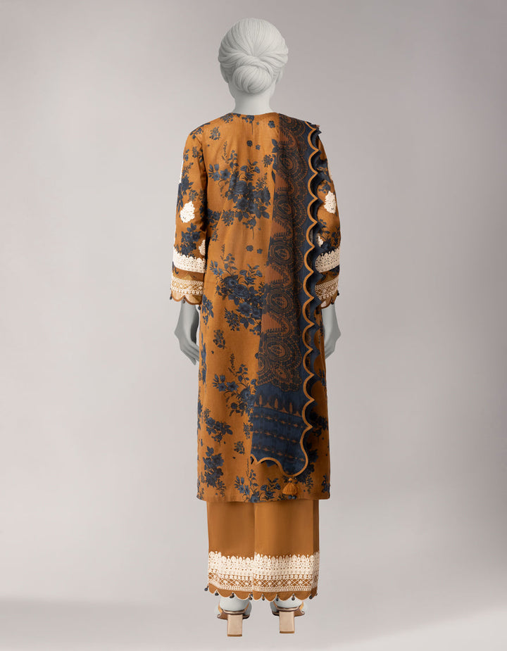 Lawn Multicolor Unstitched Suit - J. Junaid Jamshed