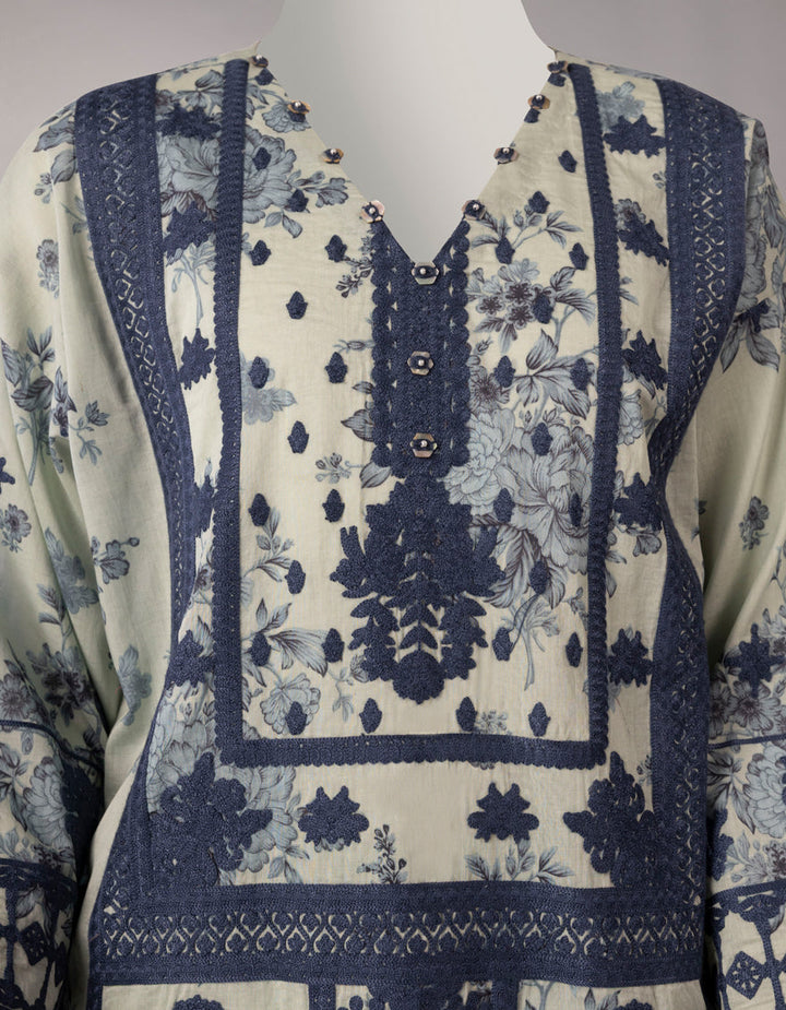 Lawn Multicolor Unstitched Suit - J. Junaid Jamshed