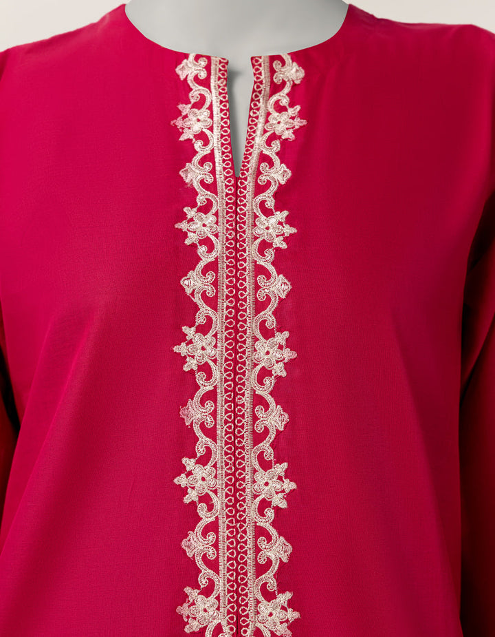 Lawn Pink Stitched Suit - J. Junaid Jamshed