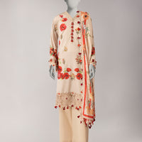 Dobby Multi Unstitched Suit - J. Junaid Jamshed