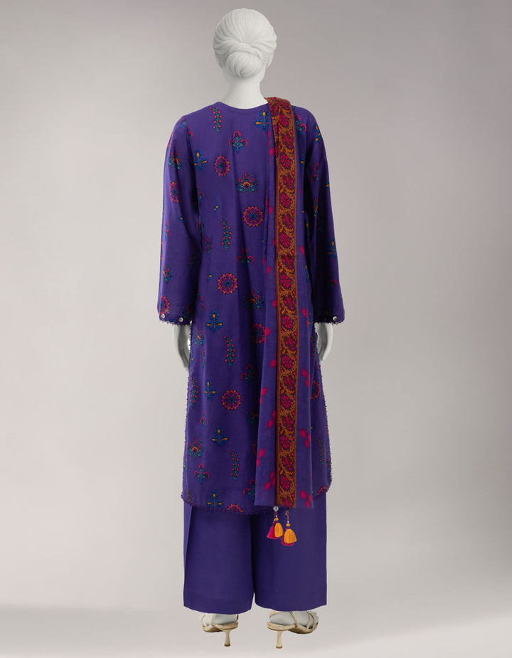Lawn Multicolor Unstitched Suit - J. Junaid Jamshed