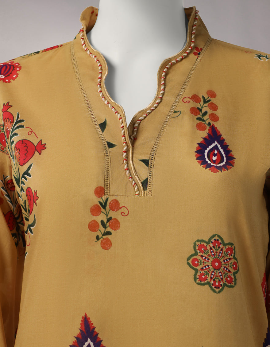 Lawn Multicolor Unstitched Suit - J. Junaid Jamshed