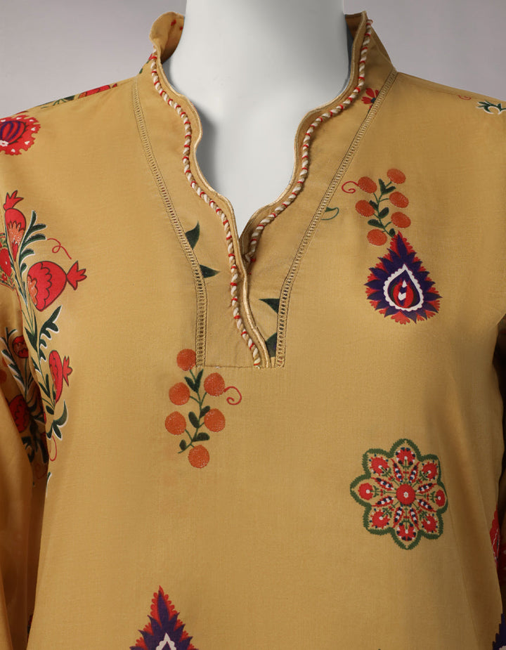 Lawn Multicolor Unstitched Suit - J. Junaid Jamshed