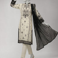 Lawn Multicolor Unstitched Suit - J. Junaid Jamshed