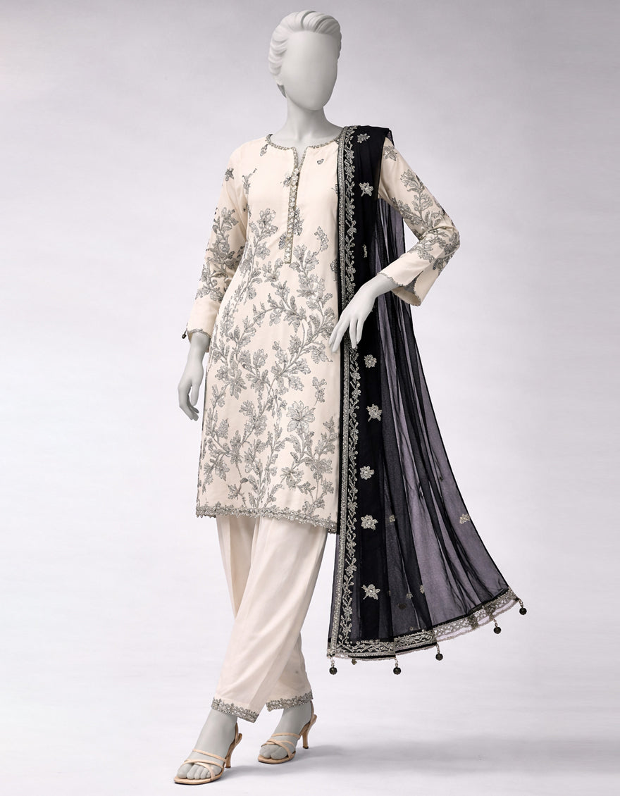 Lawn Multicolor Unstitched Suit - J. Junaid Jamshed