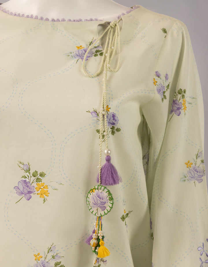 Lawn Multicolor Unstitched Suit - J. Junaid Jamshed