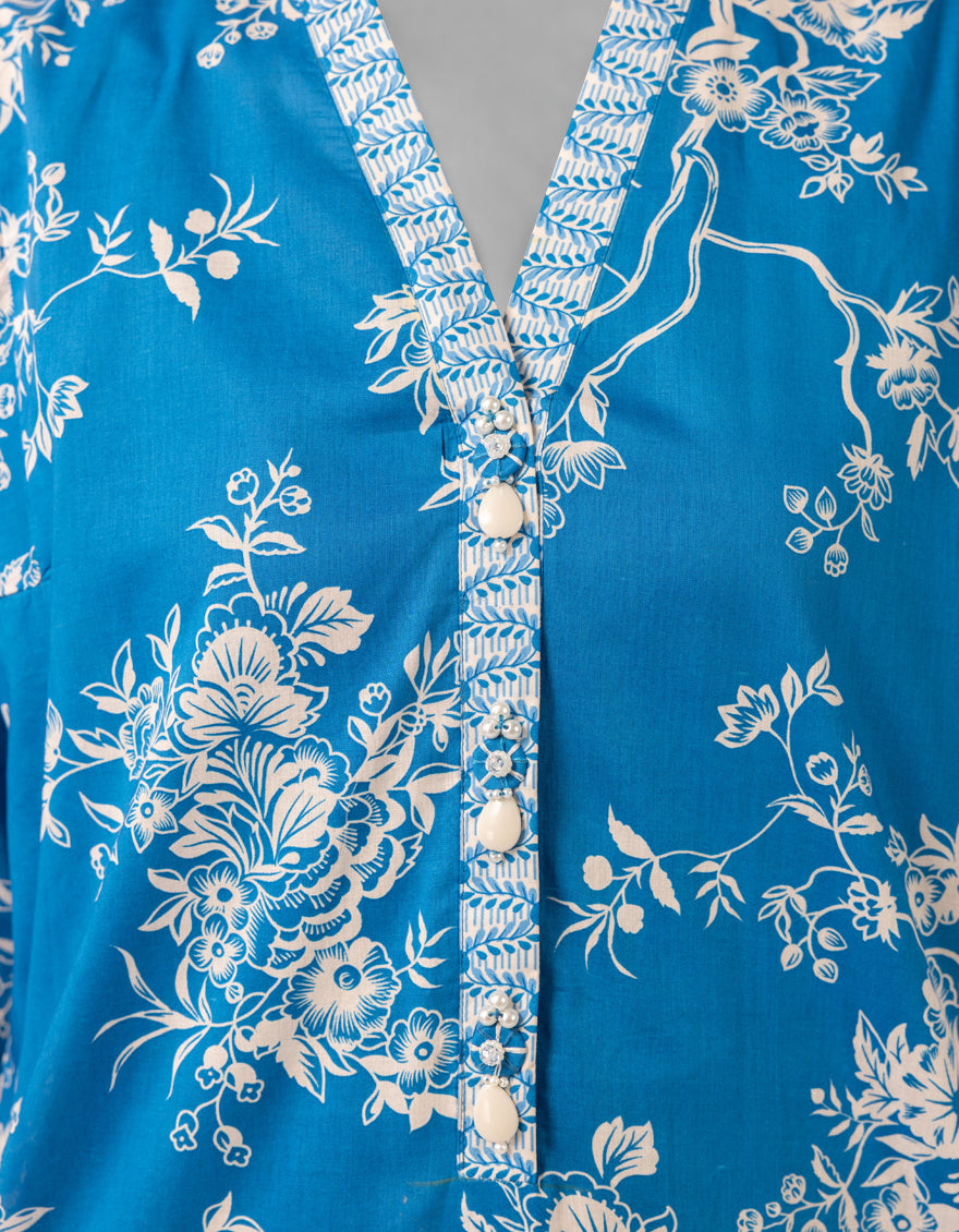 Lawn Multicolor Unstitched Suit - J. Junaid Jamshed
