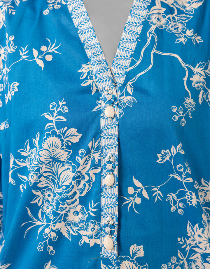 Lawn Multicolor Unstitched Suit - J. Junaid Jamshed
