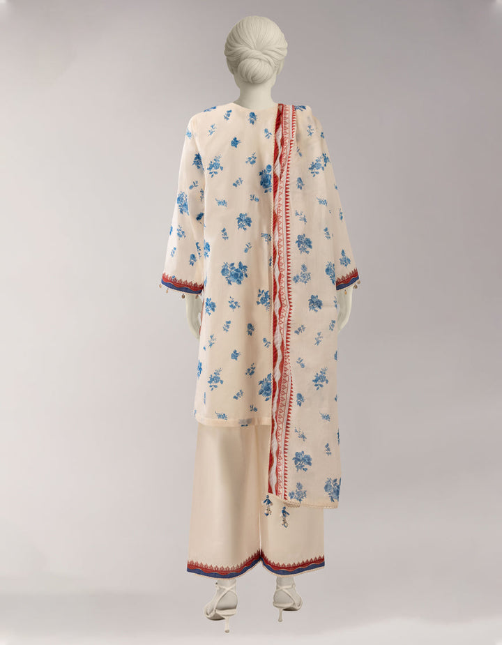 Lawn Multicolor Unstitched Suit - J. Junaid Jamshed