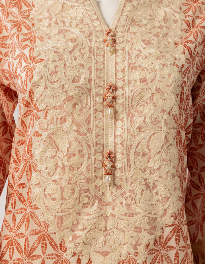 Lawn Multicolor Unstitched Suit - J. Junaid Jamshed