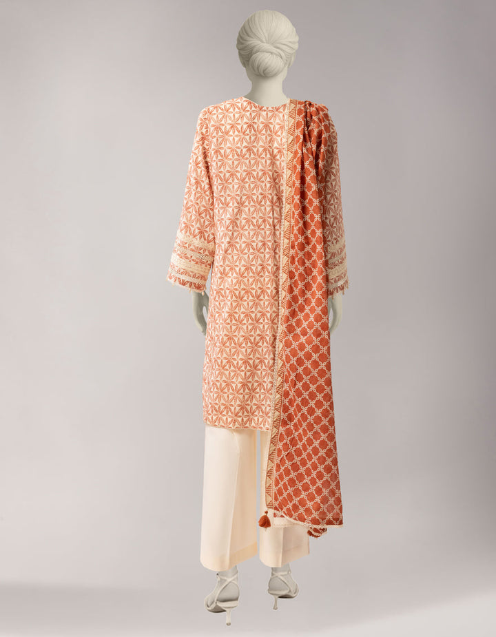 Lawn Multicolor Unstitched Suit - J. Junaid Jamshed