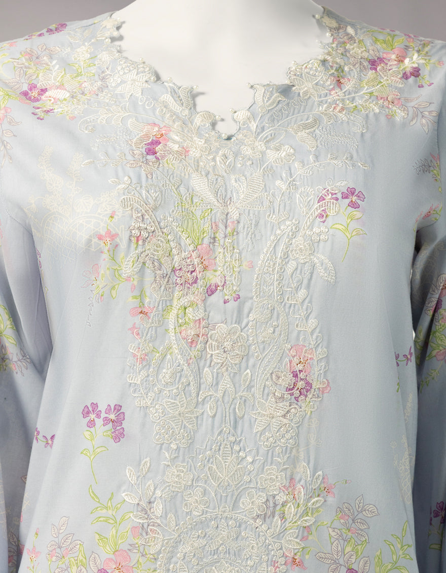 Lawn Multicolor Unstitched Suit - J. Junaid Jamshed