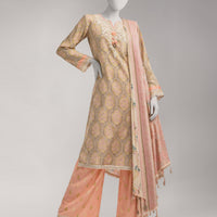Lawn Multicolor Unstitched Suit - J. Junaid Jamshed
