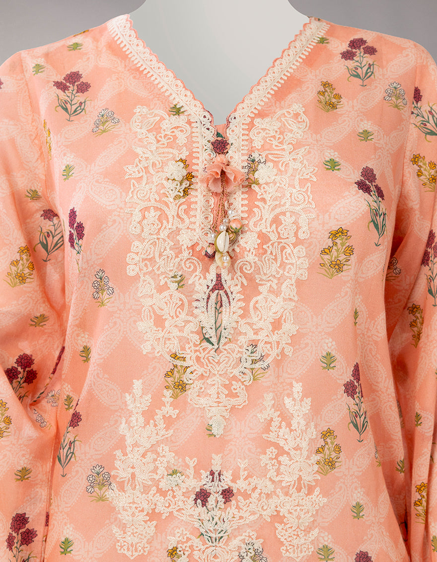 Lawn Multicolor Unstitched Suit - J. Junaid Jamshed