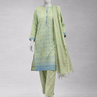 Lawn Multicolor Unstitched Suit - J. Junaid Jamshed