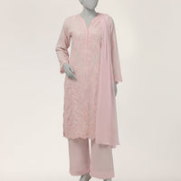 Lawn Pink Stitched Suit - J. Junaid Jamshed