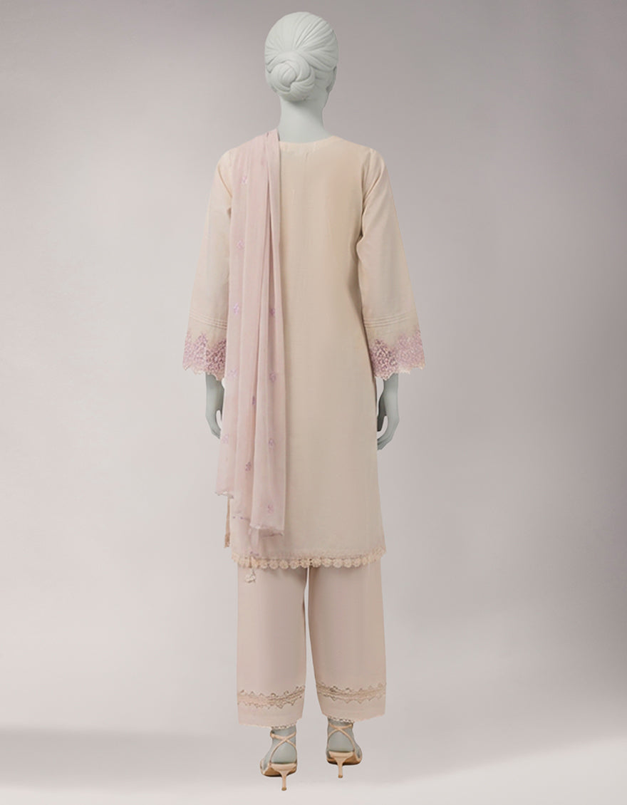 Lawn Purple Unstitched Suit - J. Junaid Jamshed