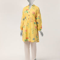Lawn Yellow Kurti - J. Junaid Jamshed