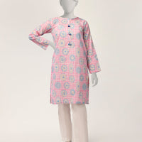 Lawn Pink Kurti - J. Junaid Jamshed