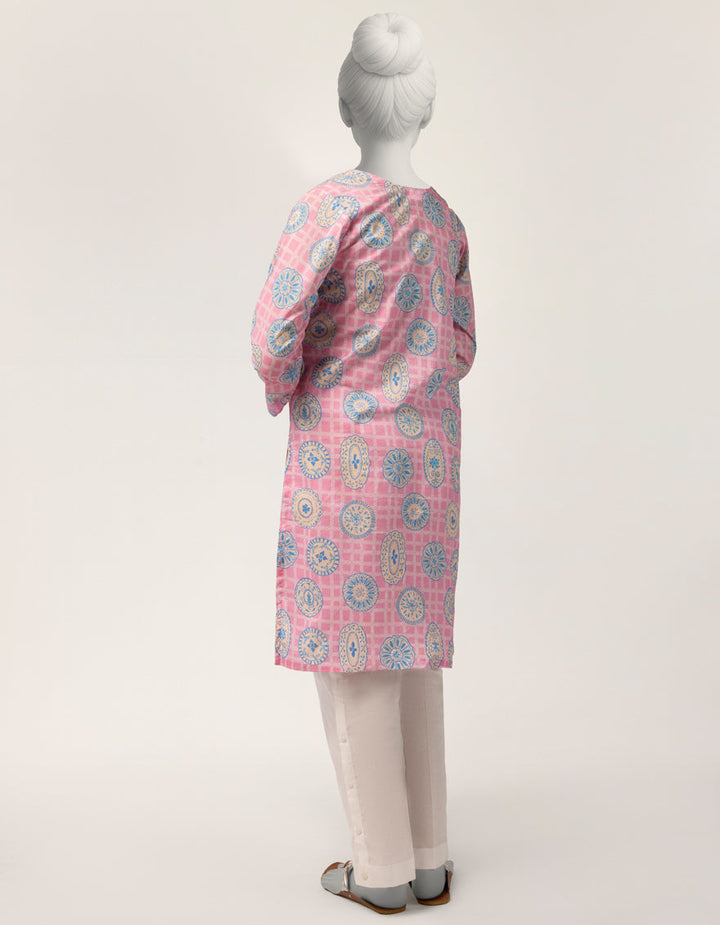 Lawn Pink Kurti - J. Junaid Jamshed