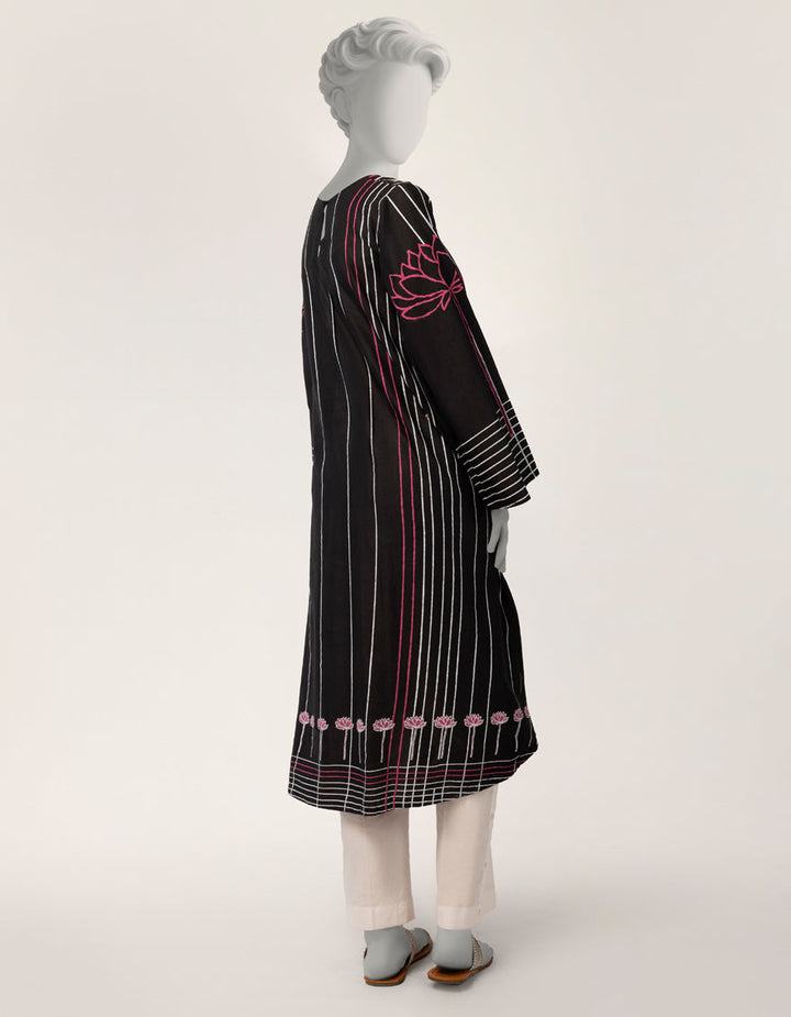 Lawn Black Kurti - J. Junaid Jamshed