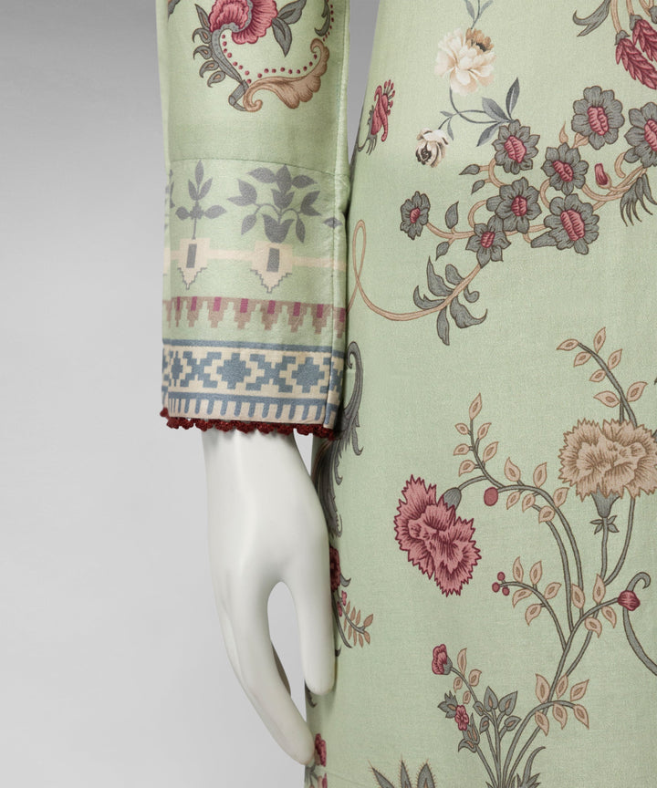 Liminal Light Green Unstitched Suit - J. Junaid Jamshed