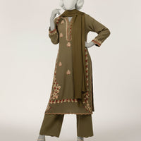 Dobby Green Stitched Suit - J. Junaid Jamshed