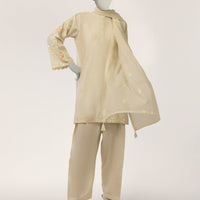 Cotton Silk Off White Stitched Suit - J. Junaid Jamshed