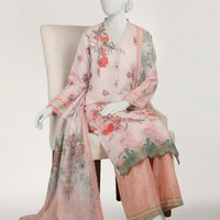 Lawn Lilac Stitched Suit - J. Junaid Jamshed