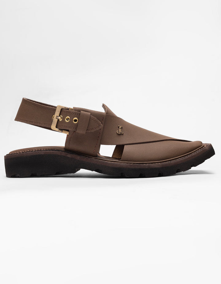 Plain Camel Brown Footwear - J. Junaid Jamshed
