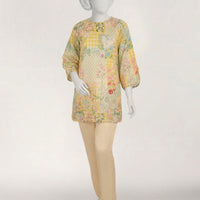 Lawn Multicolor Stitched Suit - J. Junaid Jamshed