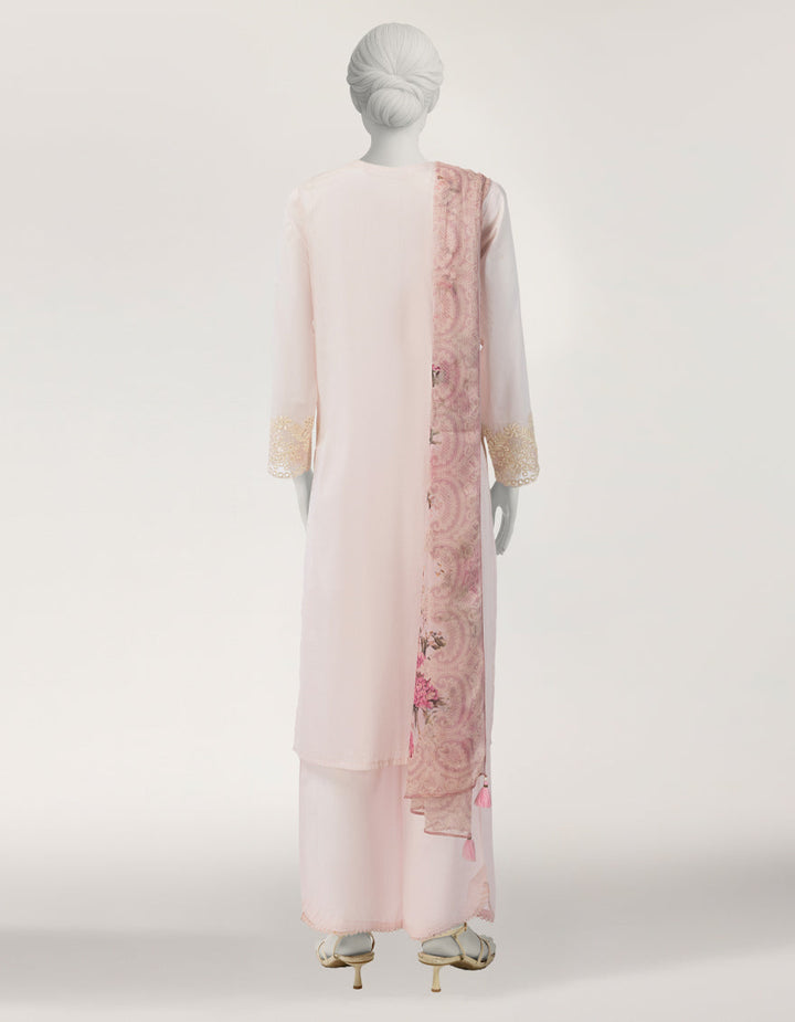Lawn Pink Stitched Suit - J. Junaid Jamshed