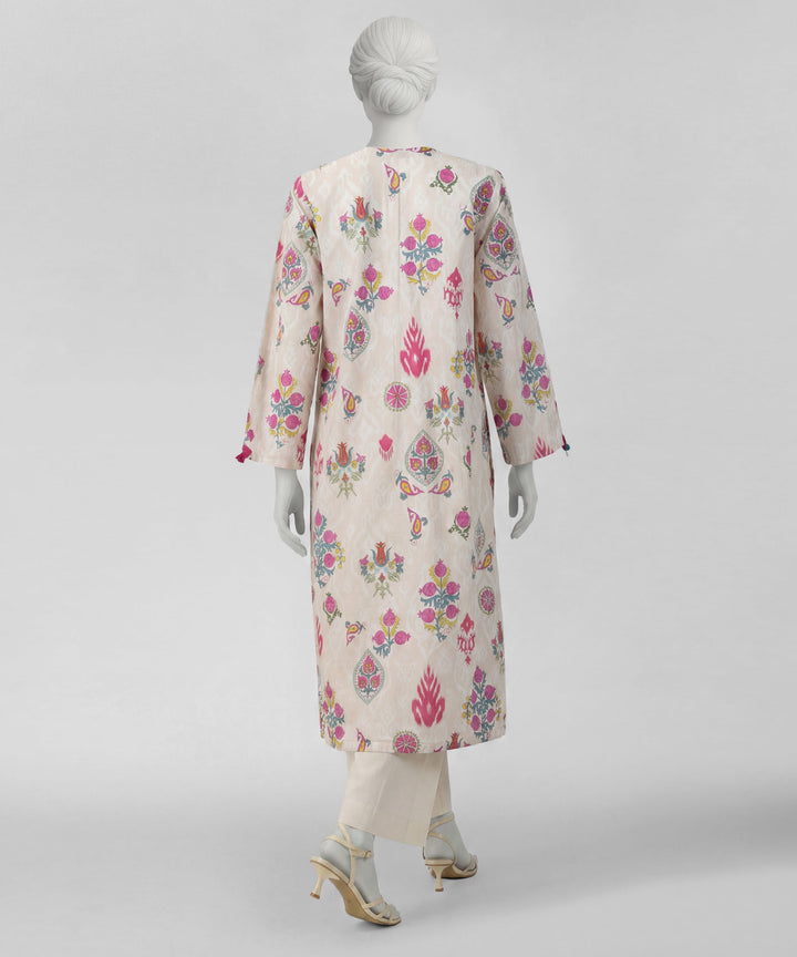 Lawn Multicolor Kurti - J. Junaid Jamshed