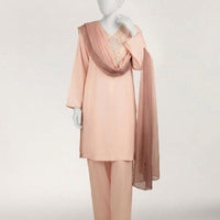 Lawn Light Pink Stitched Suit - J. Junaid Jamshed
