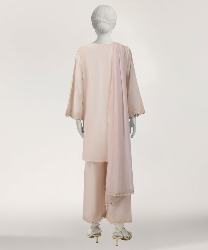 Lawn Pink Stitched Suit - J. Junaid Jamshed