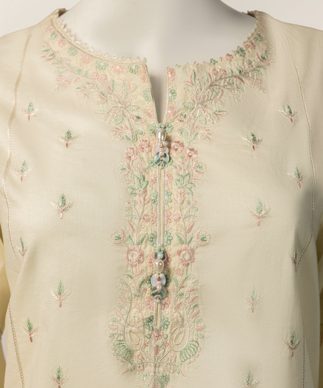 Lawn Yellow Stitched Suit - J. Junaid Jamshed