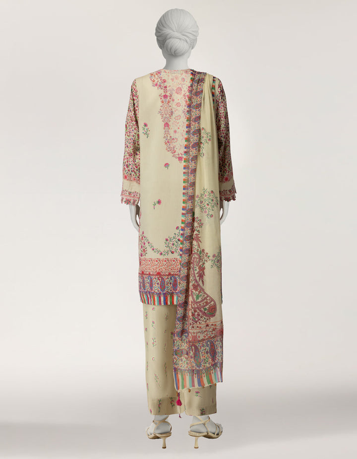 Cotton Viscose Green Stitched Suit - J. Junaid Jamshed
