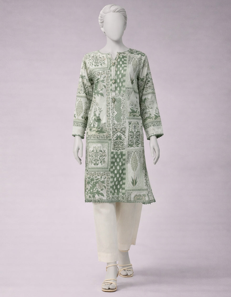 Lawn Multicolor Unstitched Suit - J. Junaid Jamshed