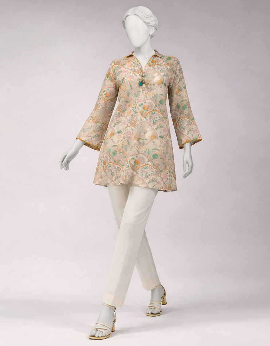 Lawn Multicolor Unstitched Suit - J. Junaid Jamshed